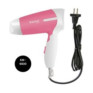 Kemey Mini Folding Hair Dryer for Women KM- 6830 1200W